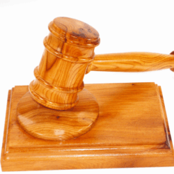 Handmade presentation gavel and block English Yew