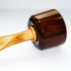 Handmade carving mallet old lignum vitae yew handle padauk wedge