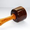 Handmade carving mallet old lignum vitae yew handle padauk wedge