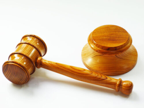 Handmade gavel and block English Yew