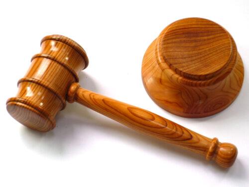 Handmade gavel and block English Yew