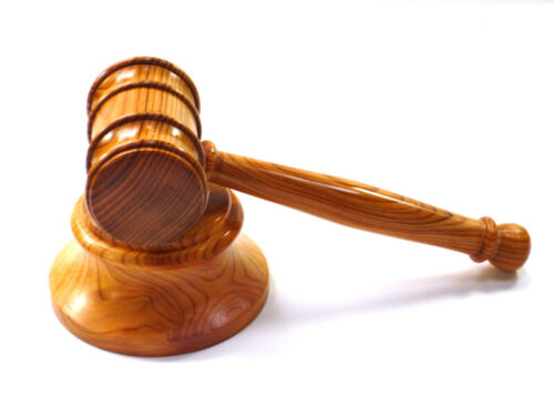 Handmade gavel and block English Yew