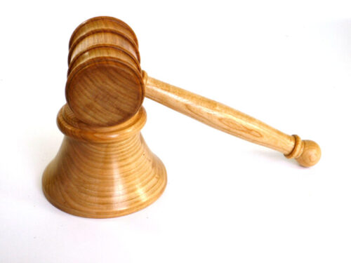 Handmade gavel and block English Wild Cherry