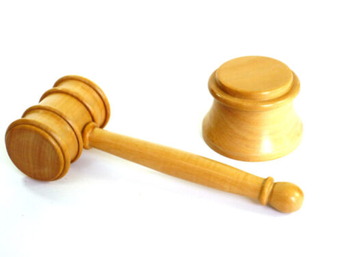 Handmade gavel in Lemon Wood