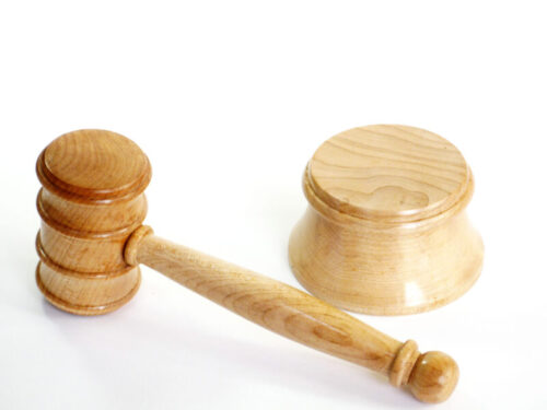 Handmade gavel and block English Sycamore