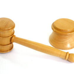 Handmade gavel and block Lemon Wood