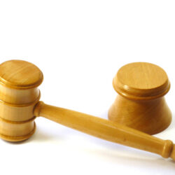 Handmade gavel and block Lemonwood