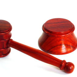 Handmade gavel and block Padauk