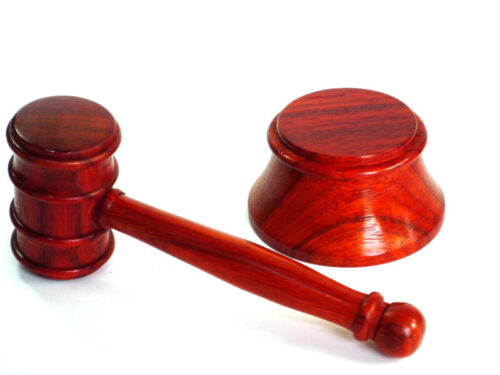 Handmade gavel and block Padauk