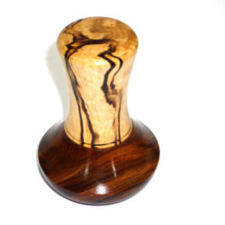 Handmade mini jumbo palm gavel old lignum vitae and English Spalted Beech
