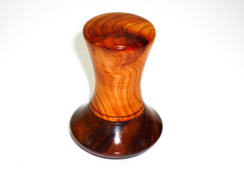 Handmade mini jumbo palm gavel old lignum vitae and English Yew