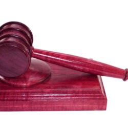 Handmade premium presentation gavel Purpleheart wood