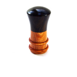 Handmade palm gavel duo of Chacate Preto and Pink Ivory wood