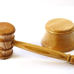 handmade English Ash wooden gavel and striking block